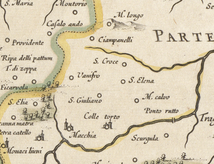 Map of Molise and Capitanata